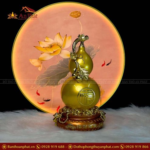 phong thuy decor ho lo chau bau vang cao cap pt008 5