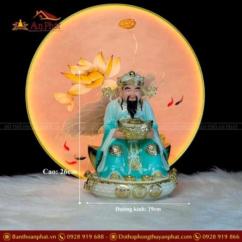 tuong than tai than tien da xanh nhap khau t066 6