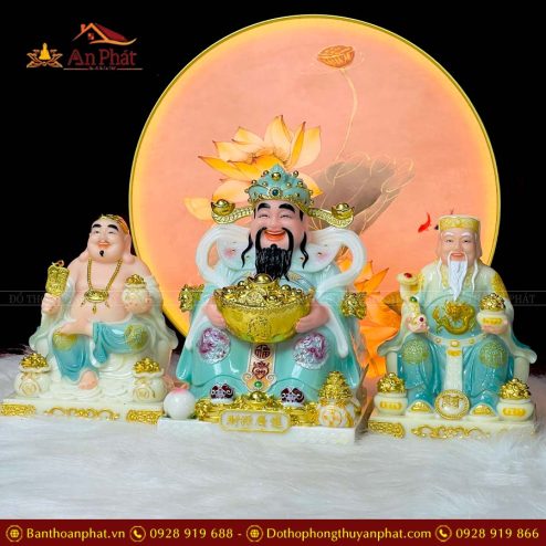 tuong than tai tho dia da nhap khau xanh bo 3 ong t013 4