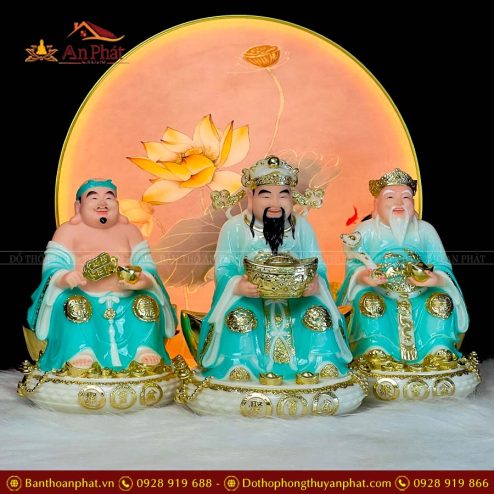 tuong than tai tho dia da xanh de tron bo 3 ong cao cap t067 3