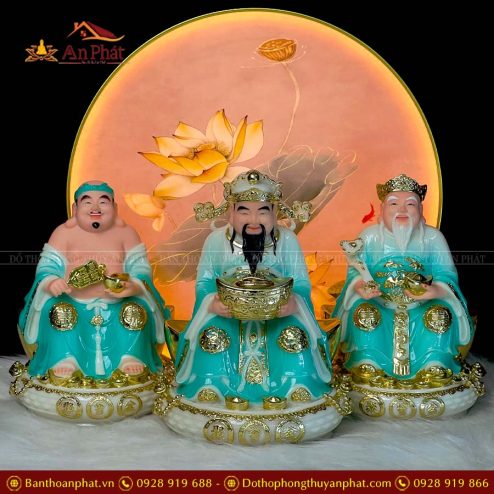 tuong than tai tho dia da xanh de tron bo 3 ong cao cap t067 5