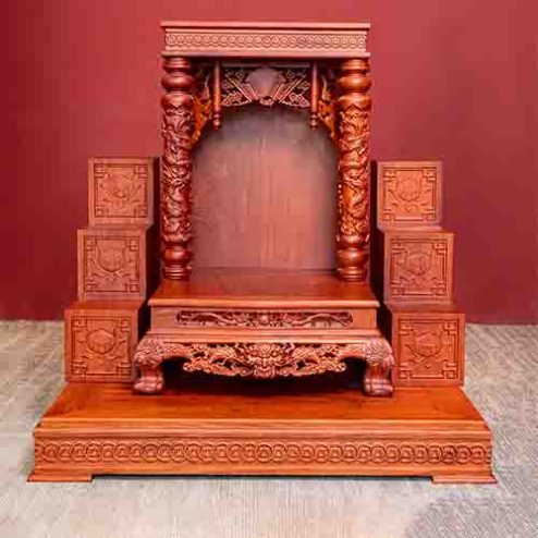 Ban Thần Tài Gỗ Hương Hiện Đại TT1814