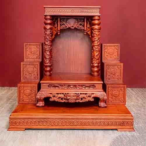 Ban Thần Tài Gỗ Hương Hiện Đại TT1814