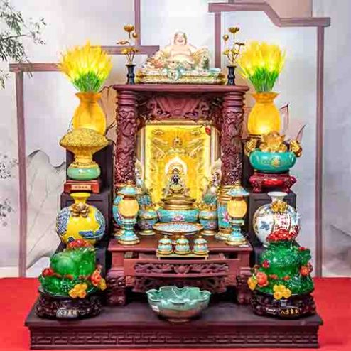 Ban Thần Tài Ông Địa Cao Cấp Đồ Thờ Nhập Khẩu TT1828