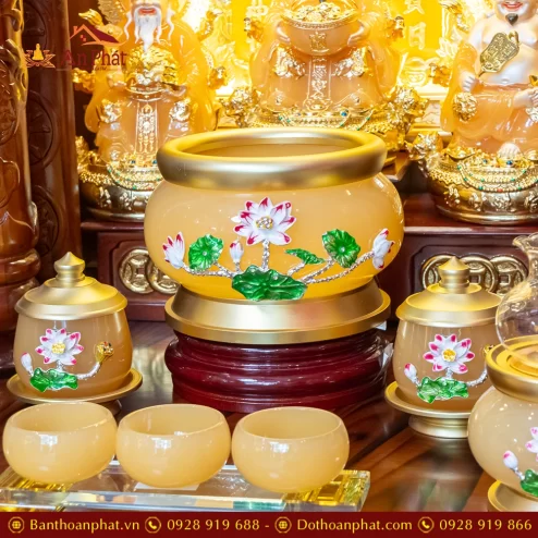 Bàn Thần Tài Ông Địa Đồ Thờ Ngọc Hoa Sen Cao Cấp TT1833 32 ban than tai ong dia do tho ngoc hoa sen cao cap tt895 10