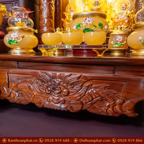 Bàn Thần Tài Ông Địa Đồ Thờ Ngọc Hoa Sen Cao Cấp TT1833 46 ban than tai ong dia do tho ngoc hoa sen cao cap tt895 24