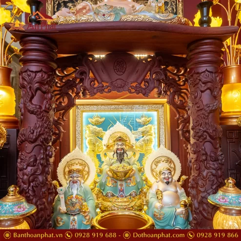 Ban Thần Tài Ông Địa Gỗ Hương Đồ Thờ Nhập Khẩu TT1843 51 ban than tai ong dia go huong do tho nhap khau tt905 25