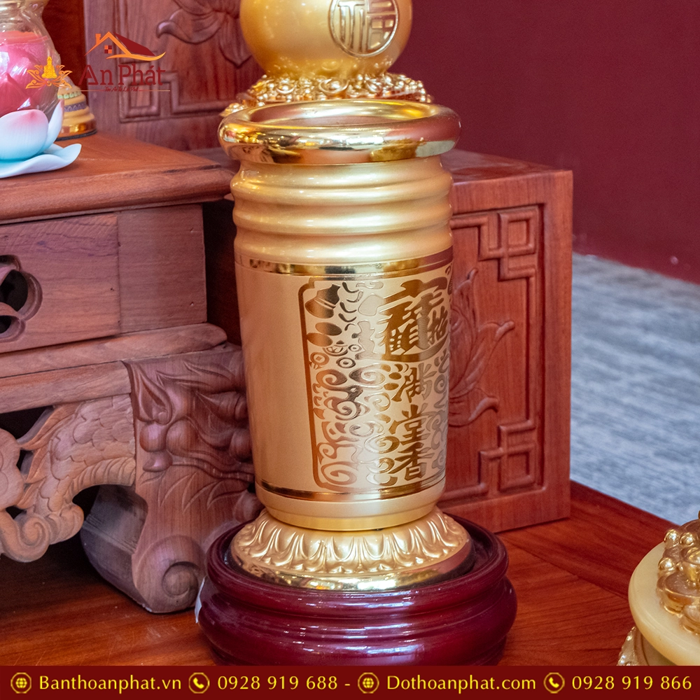 Bàn Thần Tài Thổ Địa 3 Mái Gỗ Hương Đồ Thờ Hợp Kim TT1836 14 ban than tai tho dia 3 mai go huong do tho hop kim tt898 15