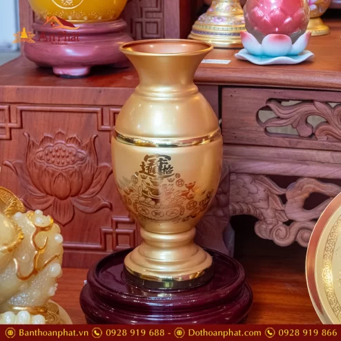 Bàn Thần Tài Thổ Địa 3 Mái Gỗ Hương Đồ Thờ Hợp Kim TT1836 42 ban than tai tho dia 3 mai go huong do tho hop kim tt898 16