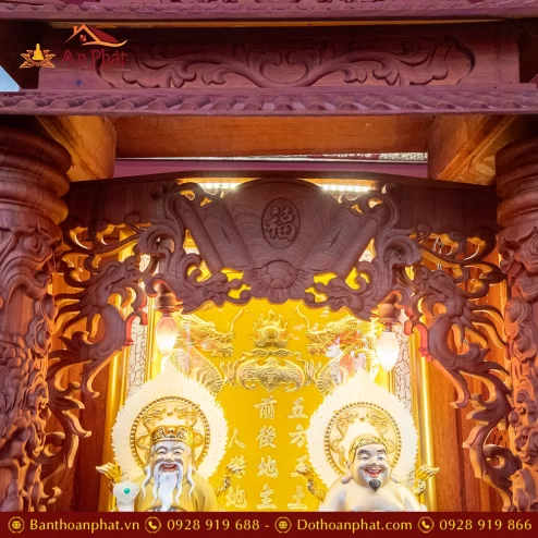 Bàn Thần Tài Thổ Địa 3 Mái Gỗ Hương Đồ Thờ Hợp Kim TT1836 48 ban than tai tho dia 3 mai go huong do tho hop kim tt898 22