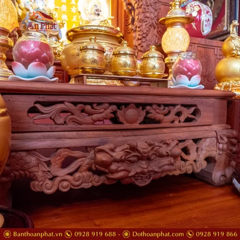 Bàn Thần Tài Thổ Địa 3 Mái Gỗ Hương Đồ Thờ Hợp Kim TT1836 53 ban than tai tho dia 3 mai go huong do tho hop kim tt898 27