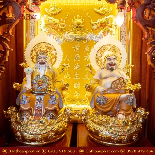 Bàn Thần Tài Thổ Địa 3 Mái Gỗ Hương Đồ Thờ Hợp Kim TT1836 33 ban than tai tho dia 3 mai go huong do tho hop kim tt898 7