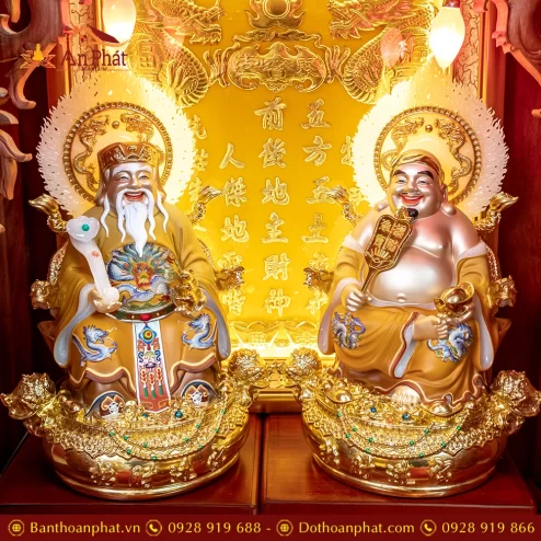 Bàn Thần Tài Thổ Địa Gỗ Hương 3 Mái Đồ Thờ Hợp Kim TT1834 18 ban than tai tho dia go huong 3 mai do tho hop kim tt896 6