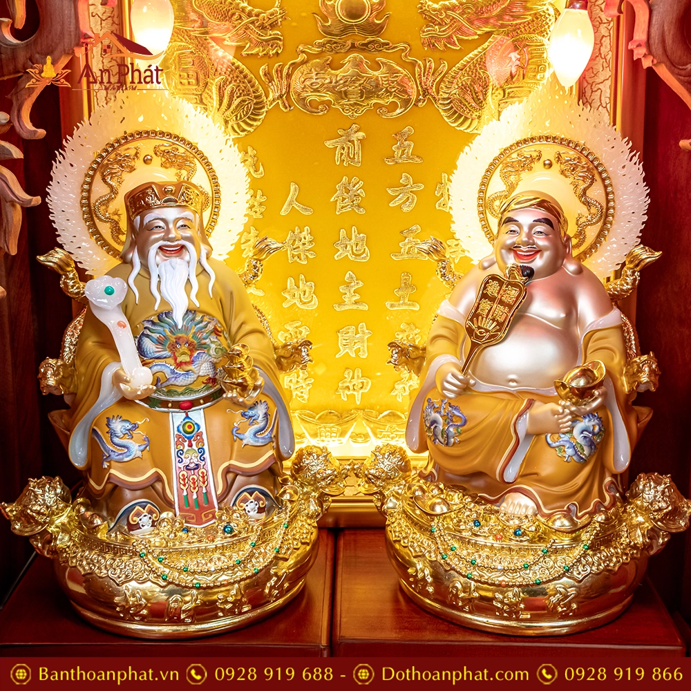 Bàn Thần Tài Thổ Địa Gỗ Hương 3 Mái Đồ Thờ Hợp Kim TT1834 5 ban than tai tho dia go huong 3 mai do tho hop kim tt896 6