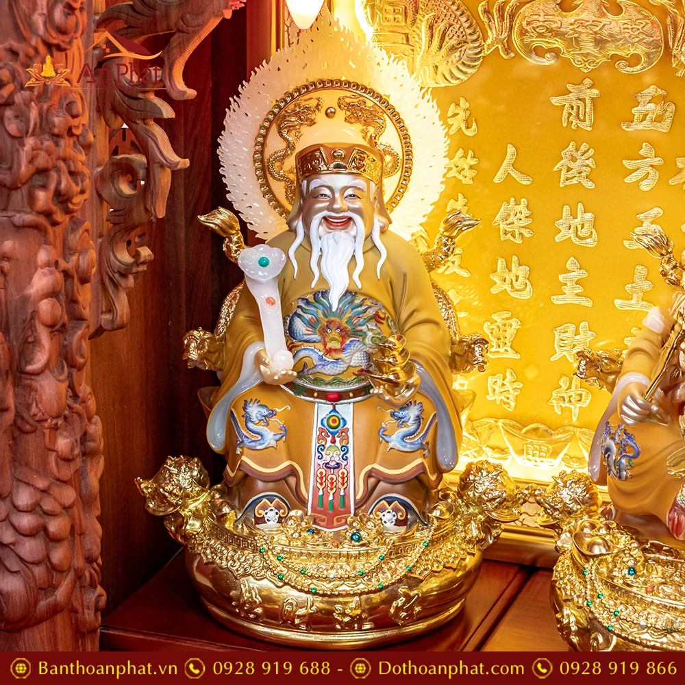 Bàn Thần Tài Thổ Địa Gỗ Hương 3 Mái Đồ Thờ Hợp Kim TT1834 7 ban than tai tho dia go huong 3 mai do tho hop kim tt896 8