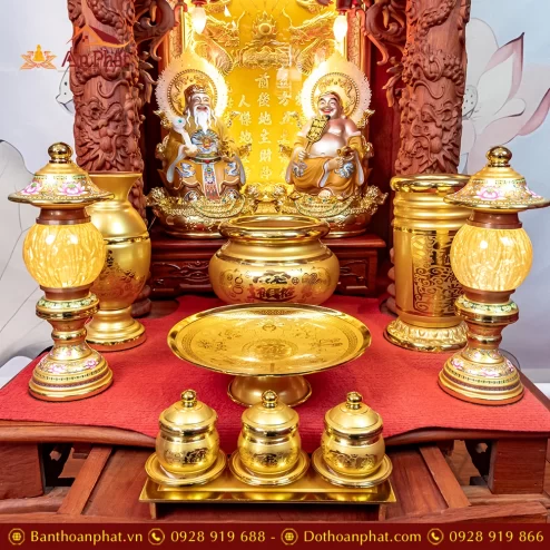 Bàn Thần Tài Thổ Địa Gỗ Hương 3 Mái Đồ Thờ Hợp Kim TT1834 21 ban than tai tho dia go huong 3 mai do tho hop kim tt896 9