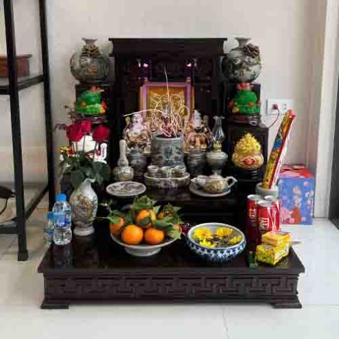 Ban Thần Tài Thổ Địa Mái Hiện Đại TT1808