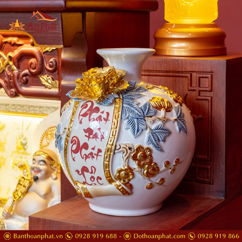 Bàn Thờ Thần Tài Cao Cấp Đồ Thờ Ngọc Hoa Sen TT1841 11 ban tho than tai cao cap do tho ngoc hoa sen tt903 12