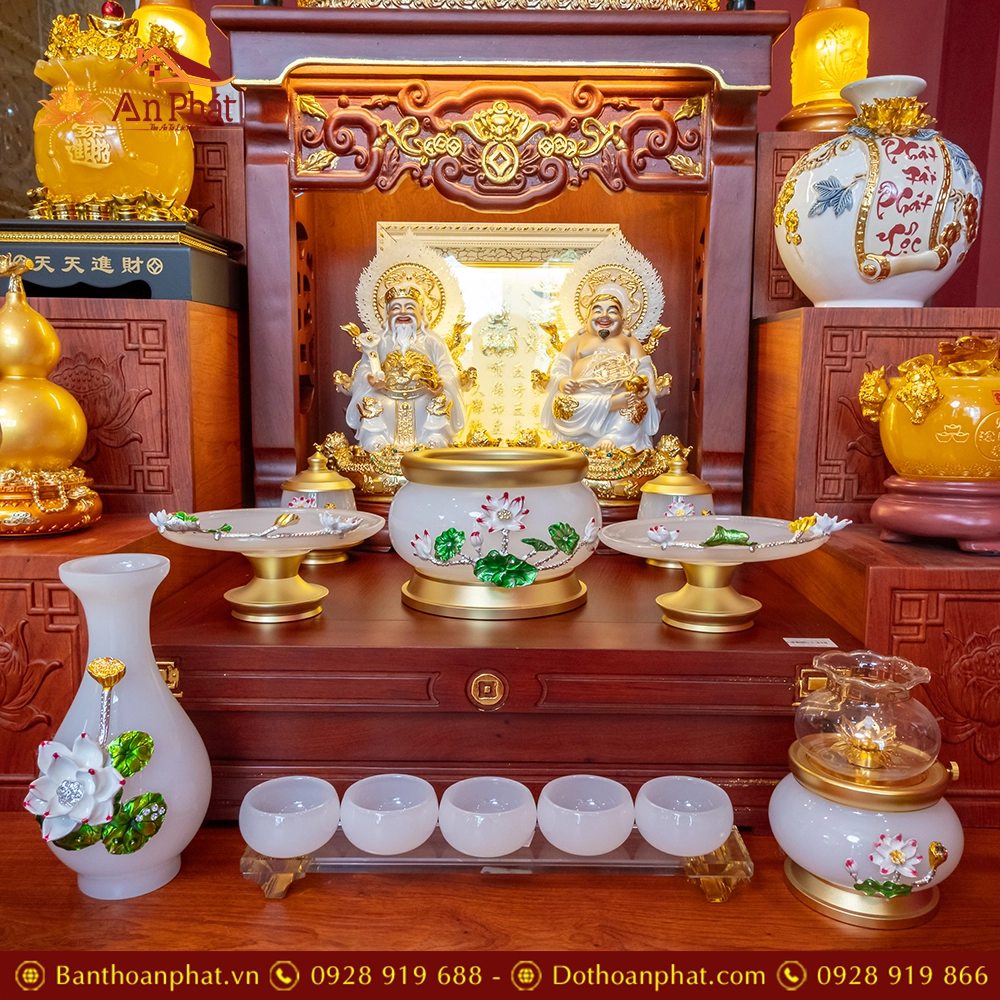 Bàn Thờ Thần Tài Cao Cấp Đồ Thờ Ngọc Hoa Sen TT1841 6 ban tho than tai cao cap do tho ngoc hoa sen tt903 7