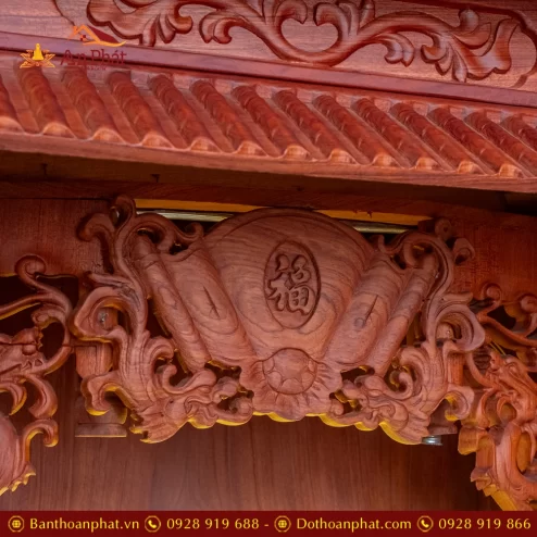 Bàn Thờ Thần Tài Thổ Địa Gỗ Hương Đủ Đồ Thờ TT1840 37 ban tho than tai tho dia go huong du do tho tt902 18