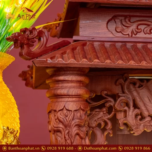 Bàn Thờ Thần Tài Thổ Địa Gỗ Hương Đủ Đồ Thờ TT1840 38 ban tho than tai tho dia go huong du do tho tt902 19