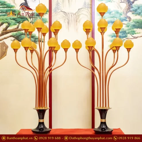 Đèn thờ điện 33 bông chùm phát sáng DTD1333 An Phát