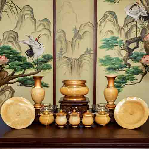 Bộ Đồ Thờ Đá Ngọc Hoàng Long Nhập Khẩu BDT001