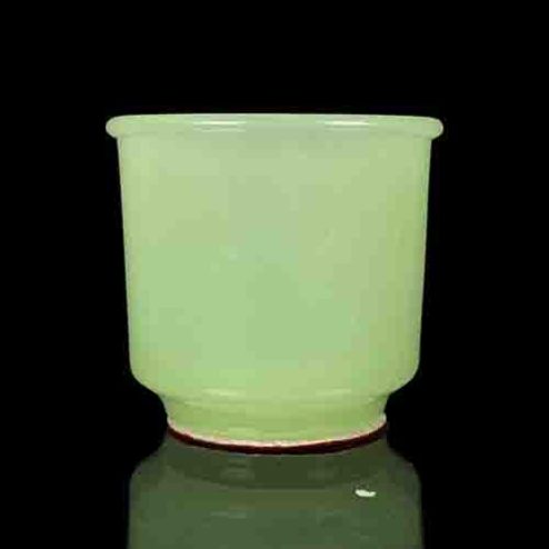 Chén Rượu Không Đế Đá Lưu Ly Xanh Ngọc DT294