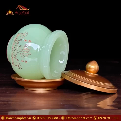 choe tho da luu ly xanh luc hoa sen chu phat dt29600002