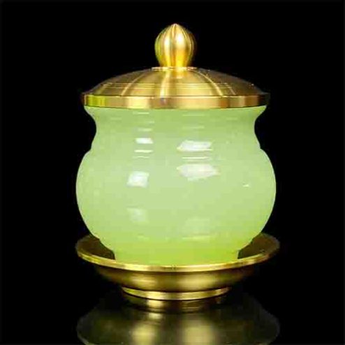 Choé Thờ Đá Lưu Ly Xanh Ngọc Cao Cấp DT293