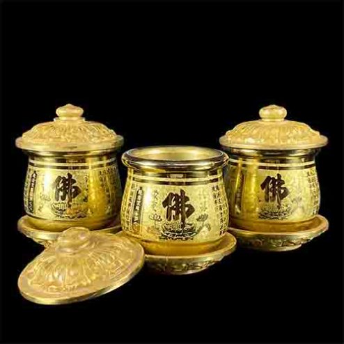 Chóe Thờ Đồng HC Tâm Kinh Vàng DT258