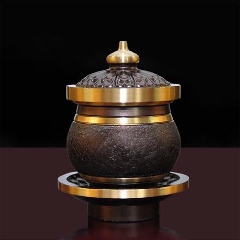 Choé Thớ Đồng Vân Đá Đen Sần Cao Cấp DT316