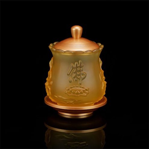 Choé Thờ Lưu Ly Hà Vận Cao Cấp (Cao11cm) DT340