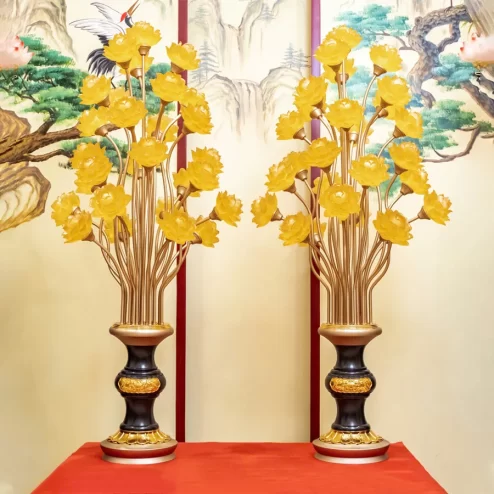 Đèn thờ điện 28 bông thân đồng cao cấp DTD1332 An Phát