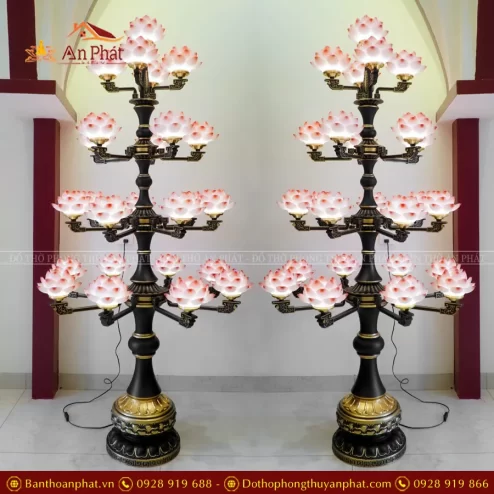 Đèn thờ điện lưu ly 25 bông Đài Loan DTD1313 An Phát