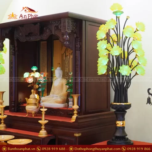 Đèn thờ lưu ly bằng điện nhập khẩu