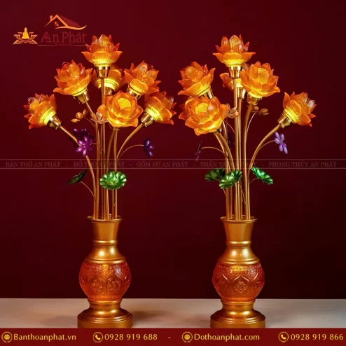 Đèn thờ cúng bằng điện nhập khẩu Đài Loan