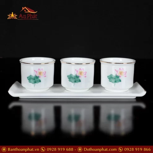 ky chen su trang hoa sen hong la xanh dt28500015