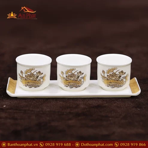 ky chen tho su trang hoa sen vang dt249 9