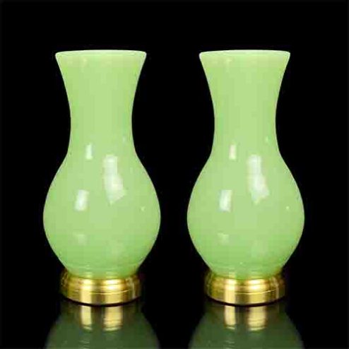 Lọ Hoa Đá Lưu Ly Xanh Ngọc Cao Cấp DT289