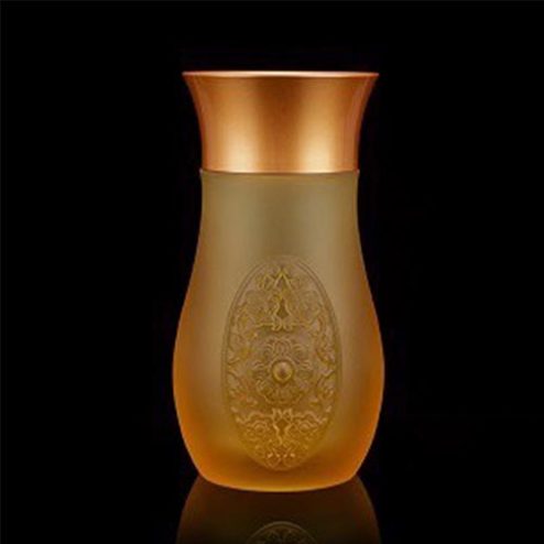Lọ Hoa Lưu Ly Bảo Tướng Miệng Đồng Cao Cấp(Cao17cm) DT336