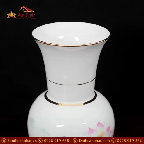 lo hoa su trang hoa sen hong la xanh dt28200011