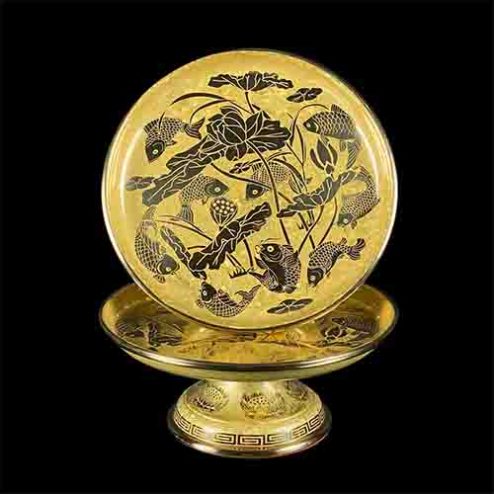 Mâm Bồng Đồng HC Tâm Kinh Vàng DT259