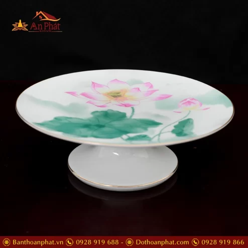 mam bong su trang hoa sen hong la xanh dt28000004