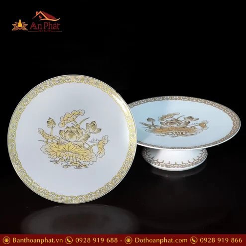 mam bong su trang hoa sen vang dt245 3