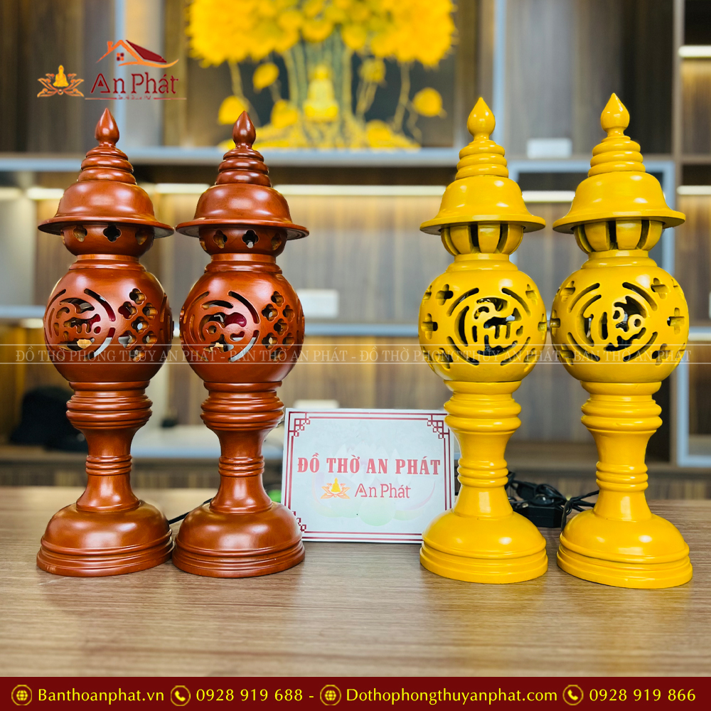 Đèn Thờ Bằng Gỗ