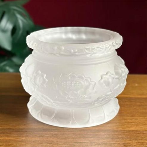 Bát Hương Lưu Ly Trắng Nhập Khẩu DT573