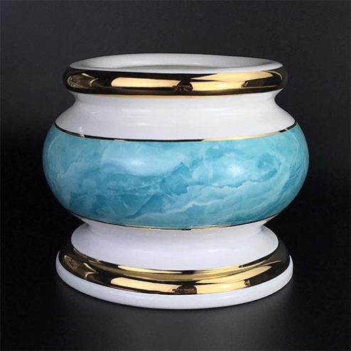 Bát Hương Sứ Giả Đá Xanh Dương Nhập Khẩu DT537