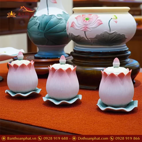 chen nuoc tho gom hoa sen do nhap khau dt46200003