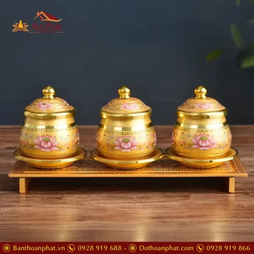 chen nuoc tho hop kim gam hoa sen vang dt38300005